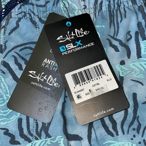 NWT SALT LIFE MENS XL Swim Trunks. - Picture 3 of 7